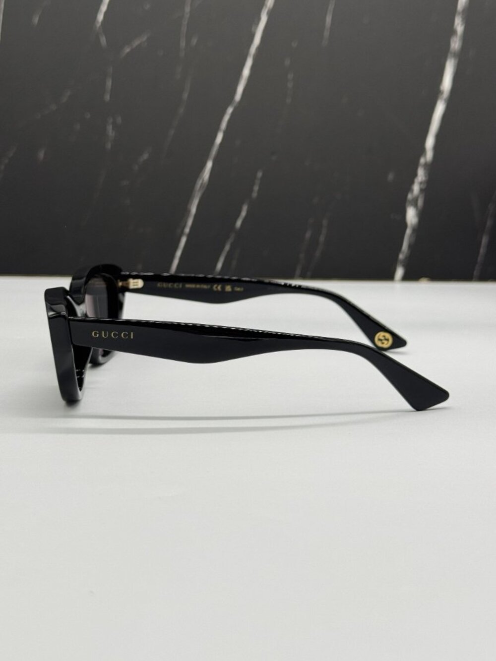 NEW GUCCI GG1638S 001 SUNGLASSES BLACK WOMEN EYEWEAR - Picture 6 of 10